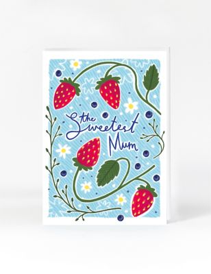Strawberry Sweetest Mum Card