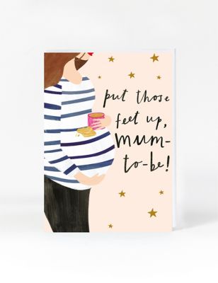 Cute Mum-To-Be Maternity Leave Card