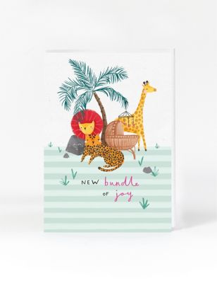Safari Bundle Of Joy New Baby Card