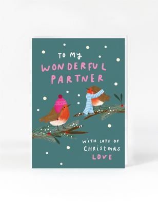 Partner Robins Christmas Card
