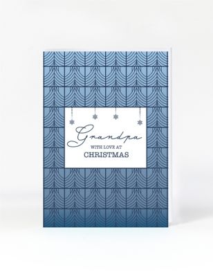 Grandpa Art Deco Christmas Card