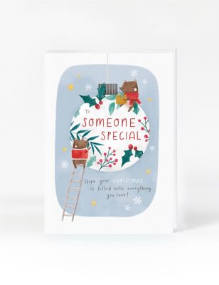 Someone Special Bauble Christmas Card