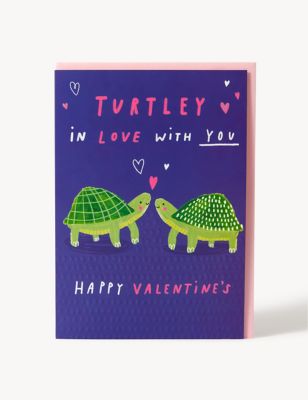 Turtley In Love Valentine's Card