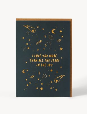 Stars In The Sky Valentine's Card