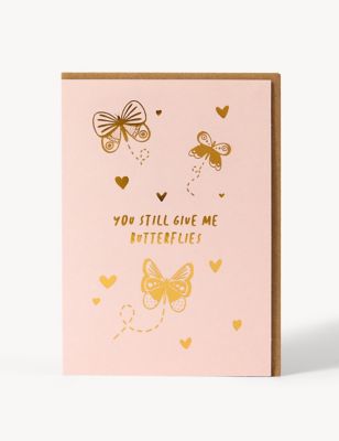 Give Me Butterflies Valentine's Card