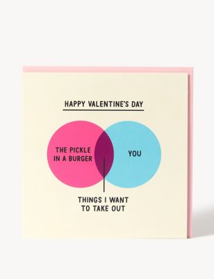 Things I Want Venn Diagram Valentine's Card