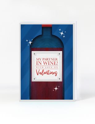 Partner In Wine Valentine's Card