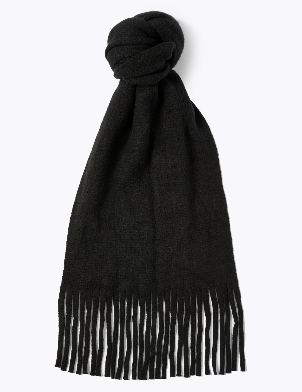 Super Soft Knitted Scarf black