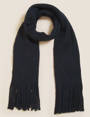 M&S Womens Knitted Tassel Scarf