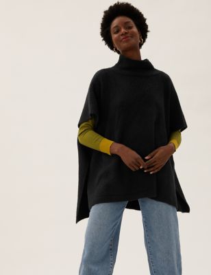 M&S Womens Knitted Poncho