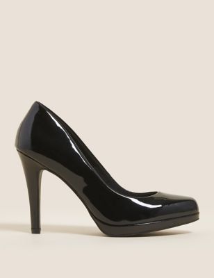 M&S Womens Patent Stiletto Heel Court Shoes