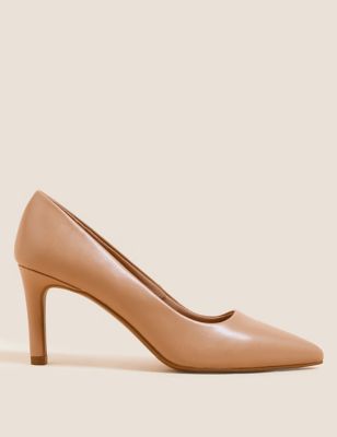 M&S Womens Stiletto Heel Pointed Court Shoes