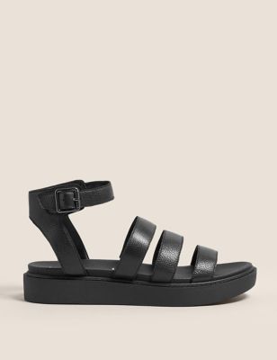 Leather Ankle Strap Sandals