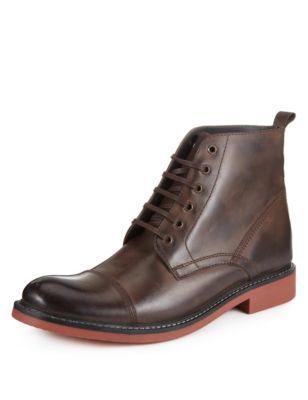 Autograph Leather Lace Up Boots | Feedworks