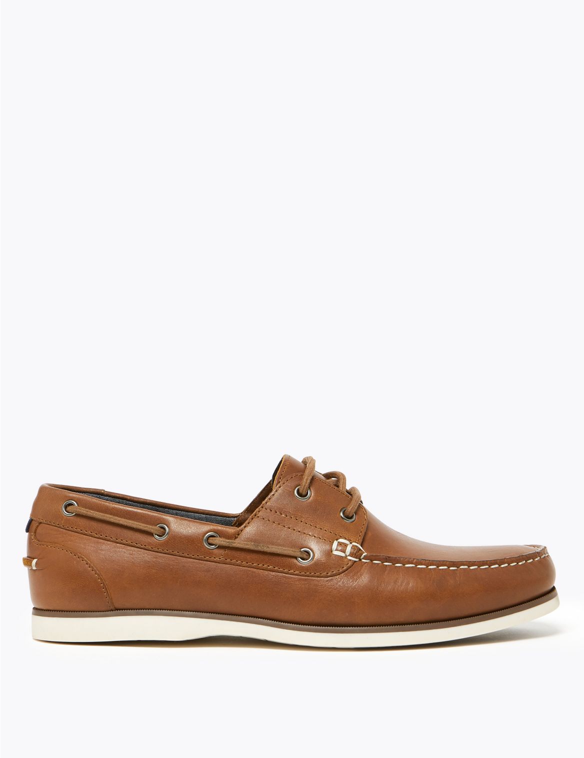 Leather Boat Shoes brown