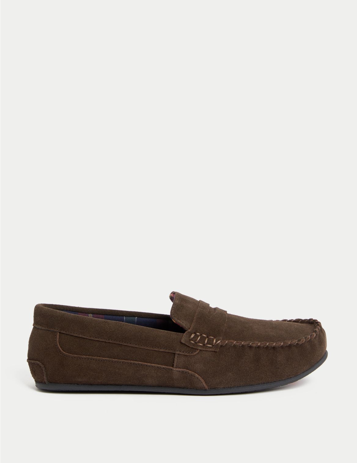Suede Slippers with Freshfeet&trade; brown