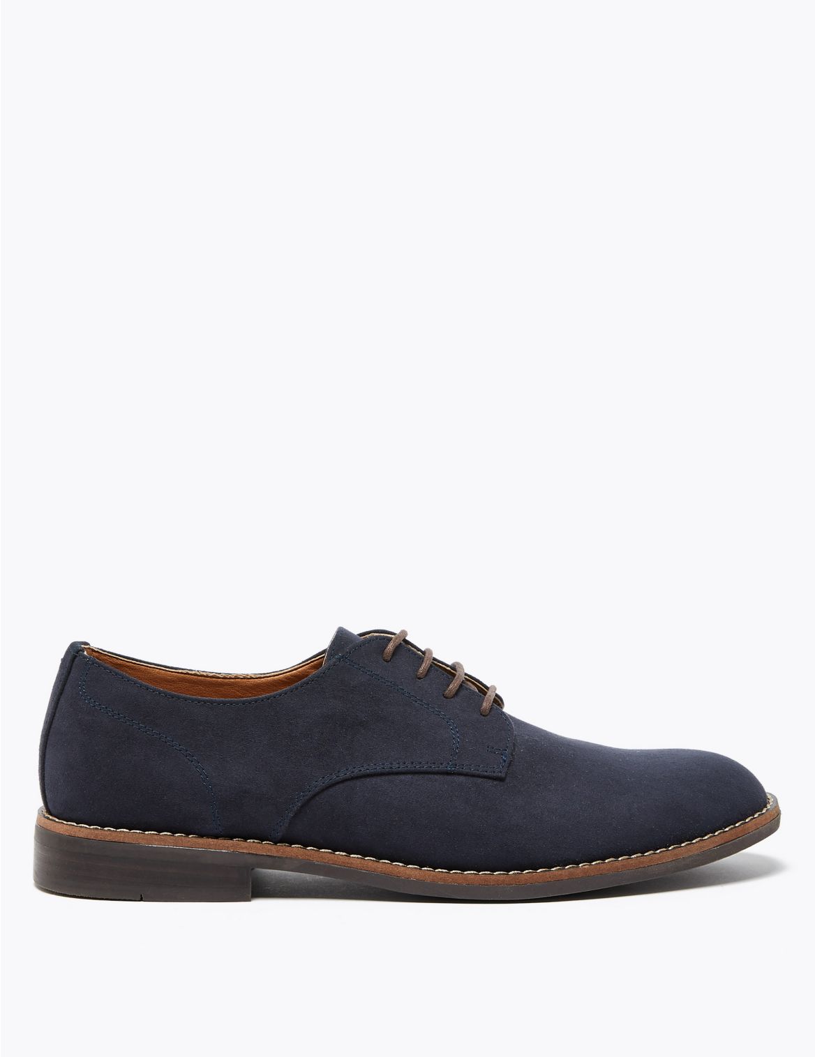 Wide Fit Derby Shoes navy
