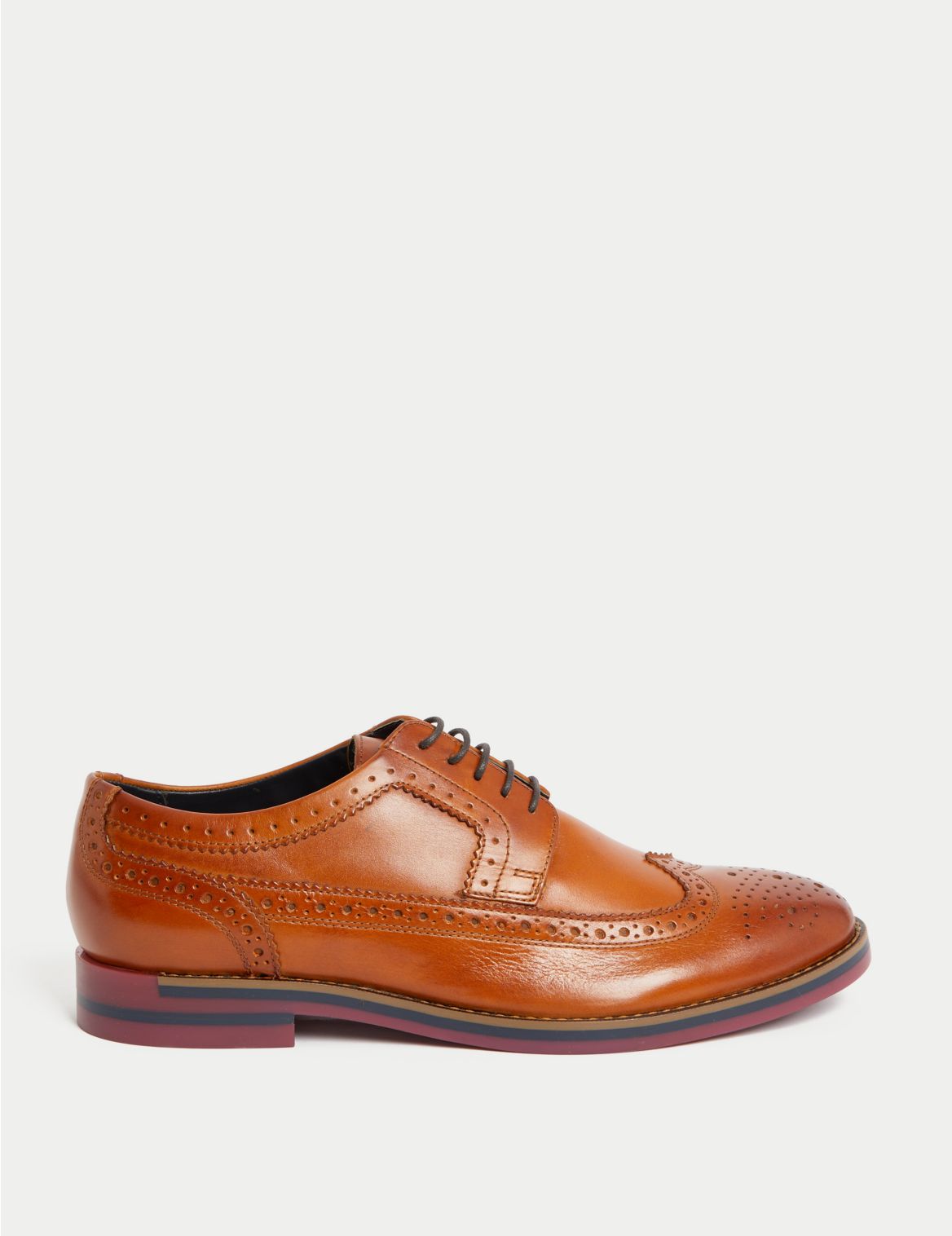Leather Trisole Brogues brown