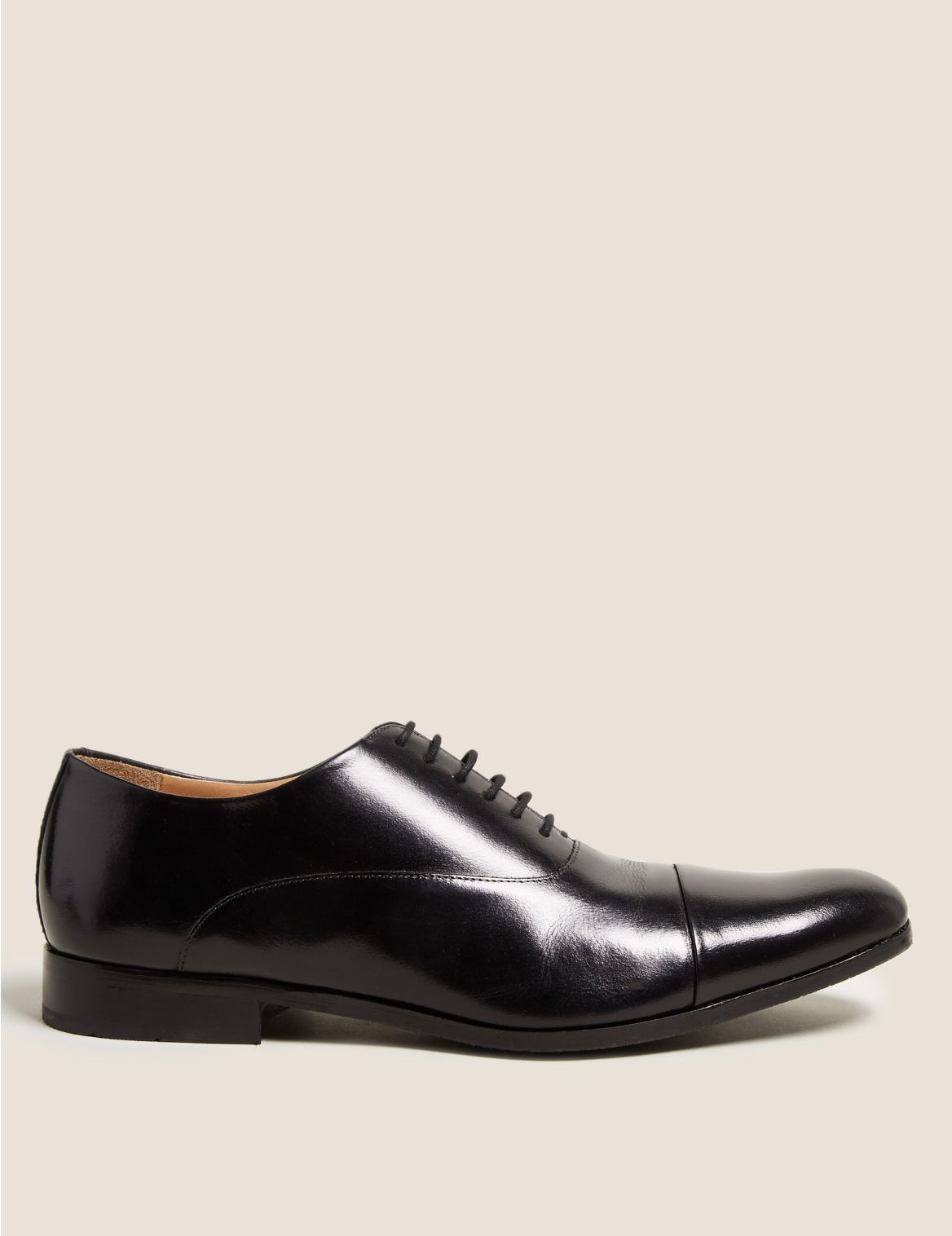 Leather Oxford Shoes black