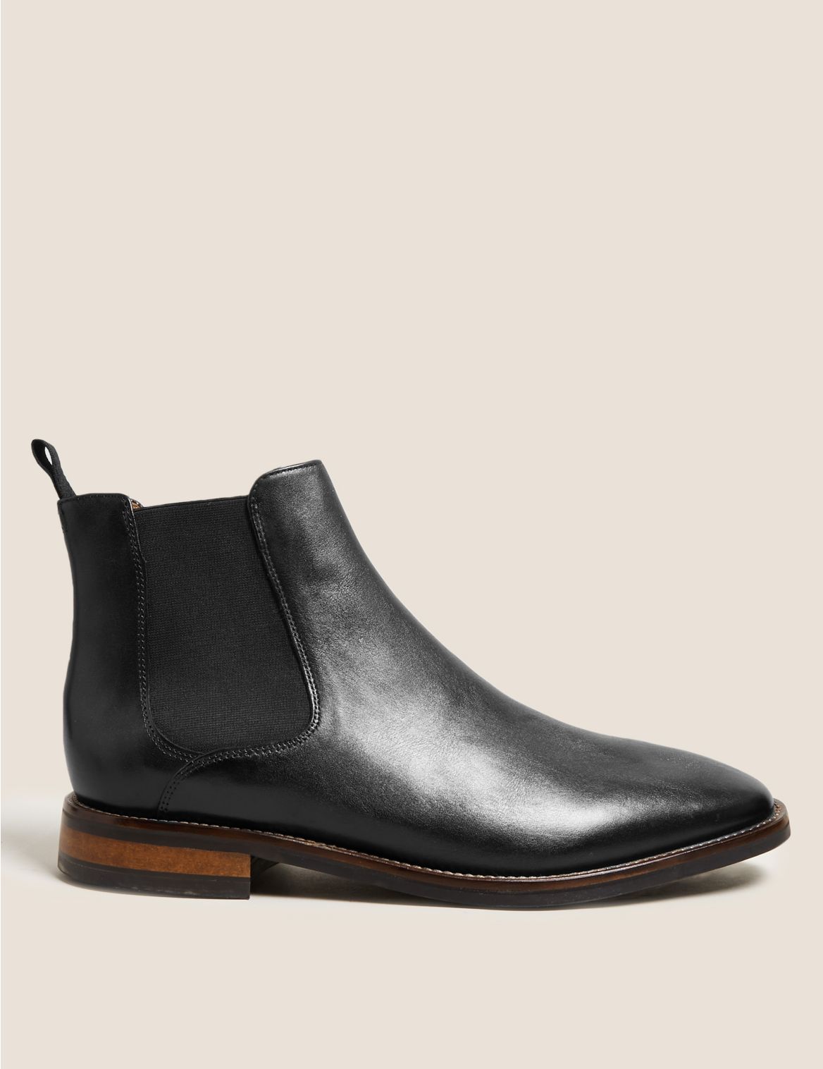Leather Chelsea Boots black