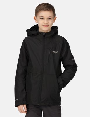 Regatta Boy's Junior Calderdale II Waterproof Jacket (3-14 Yrs) - 3-4 Y - Black, Black