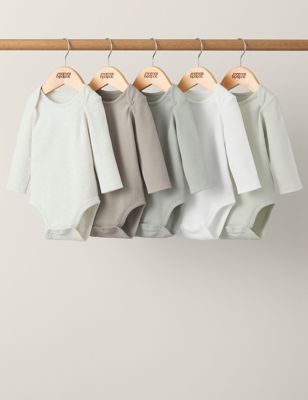 Mamas & Papas 5pk Pure Cotton Bodysuits (0-24 Mths) - NB - Multi, Multi
