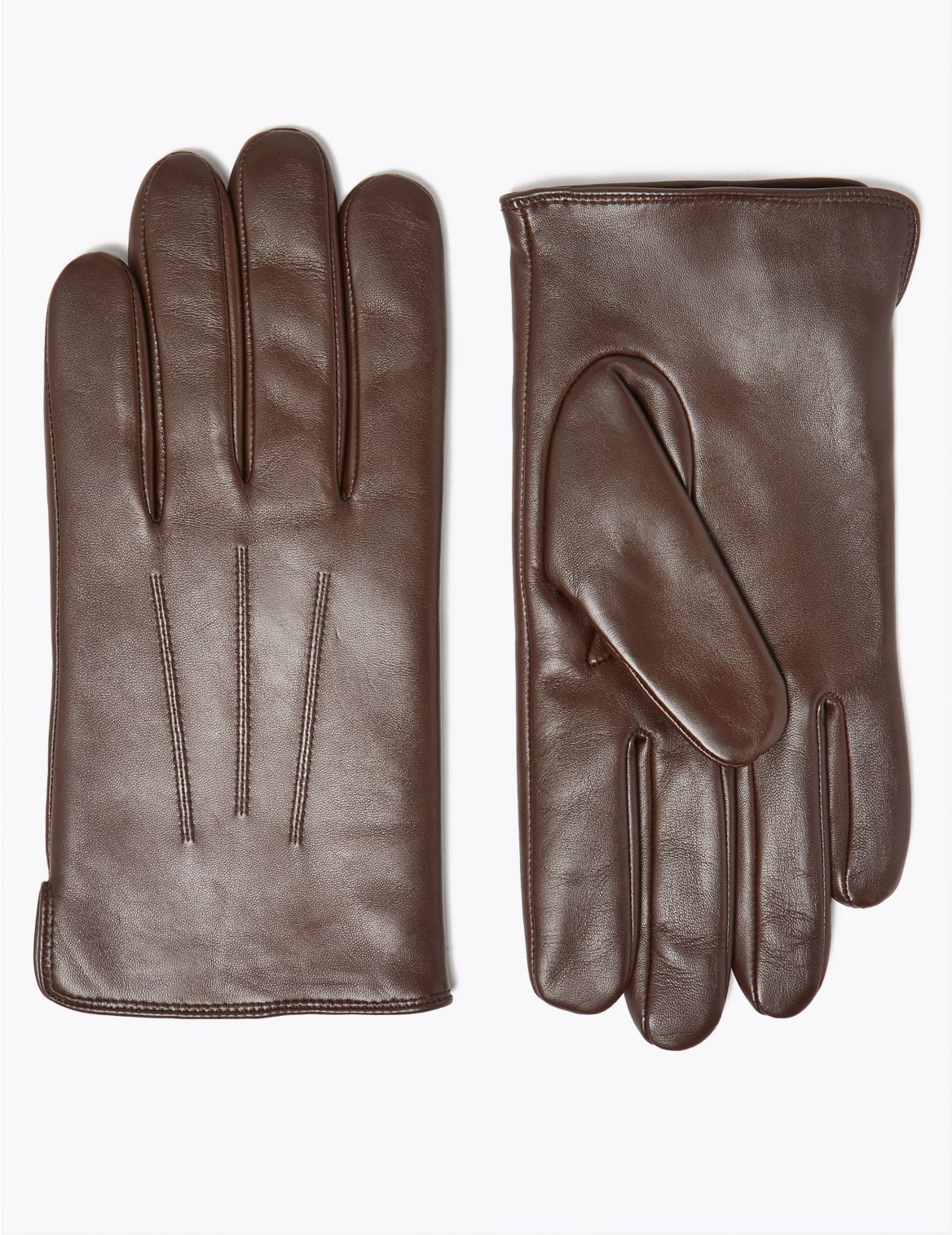 Leather Gloves with Thermowarmth&trade; brown