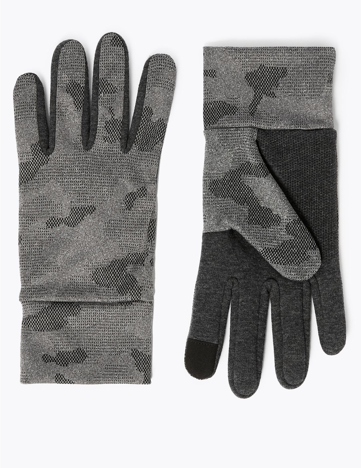 Camo Touchscreen Gloves grey
