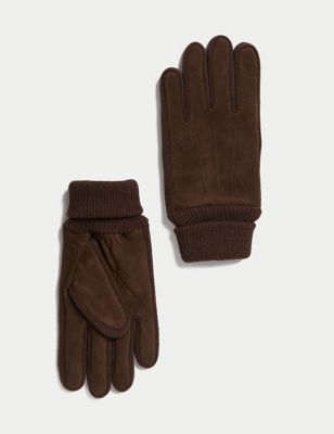 M&S Mens Nubuck Leather Gloves