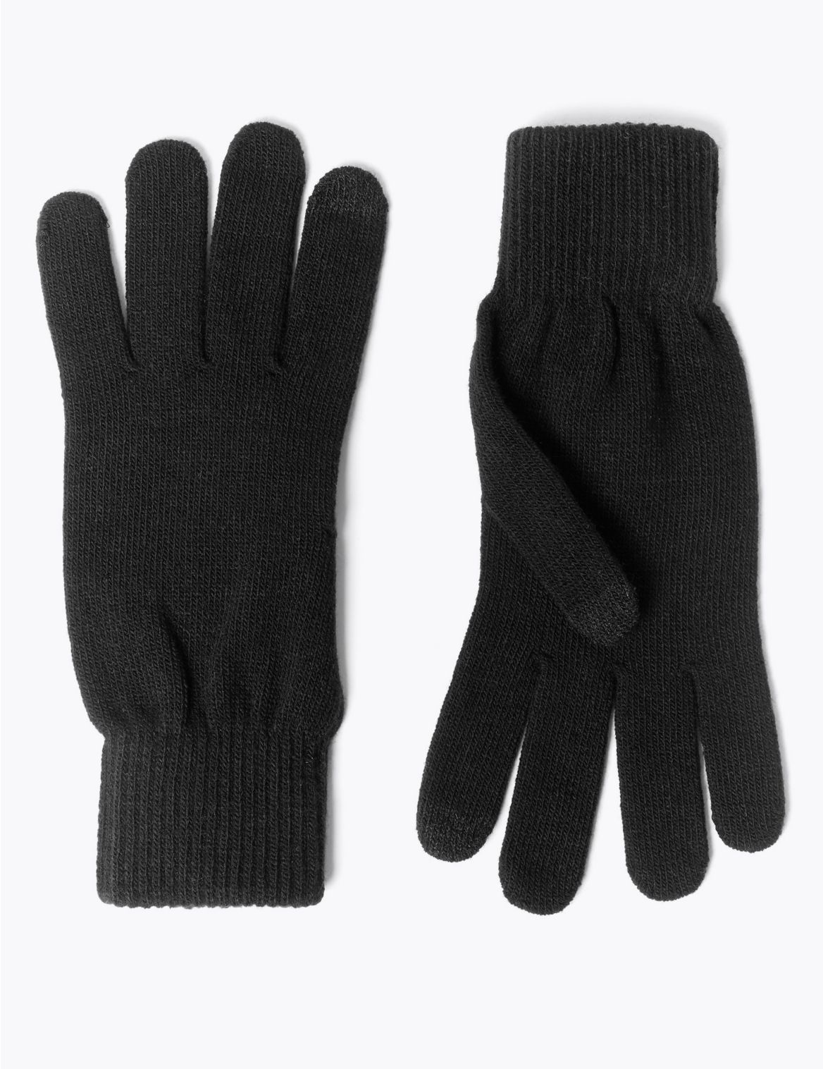 Knitted Gloves with Thermowarmth&trade; black