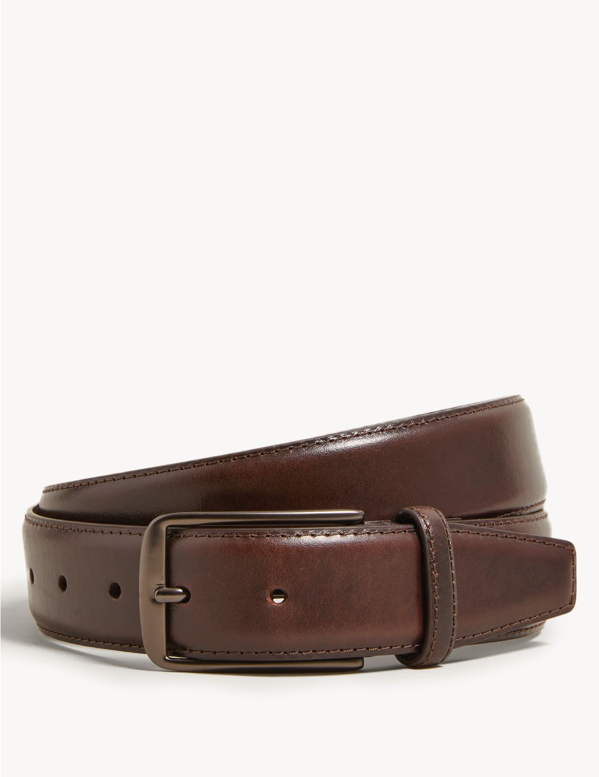 Italian Leather Smart Belt brown