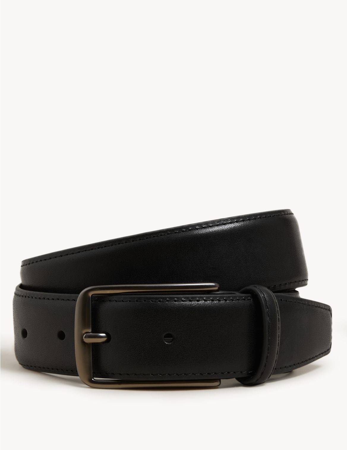 Italian Leather Smart Belt black