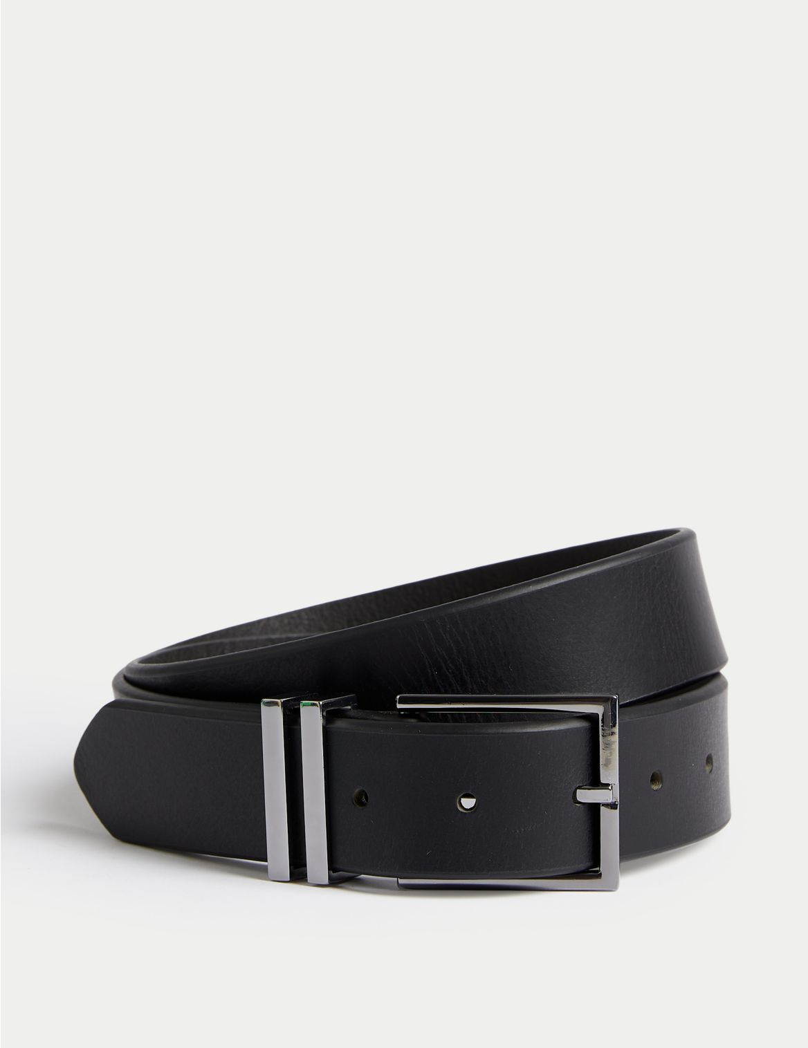 Black Leather Belt black