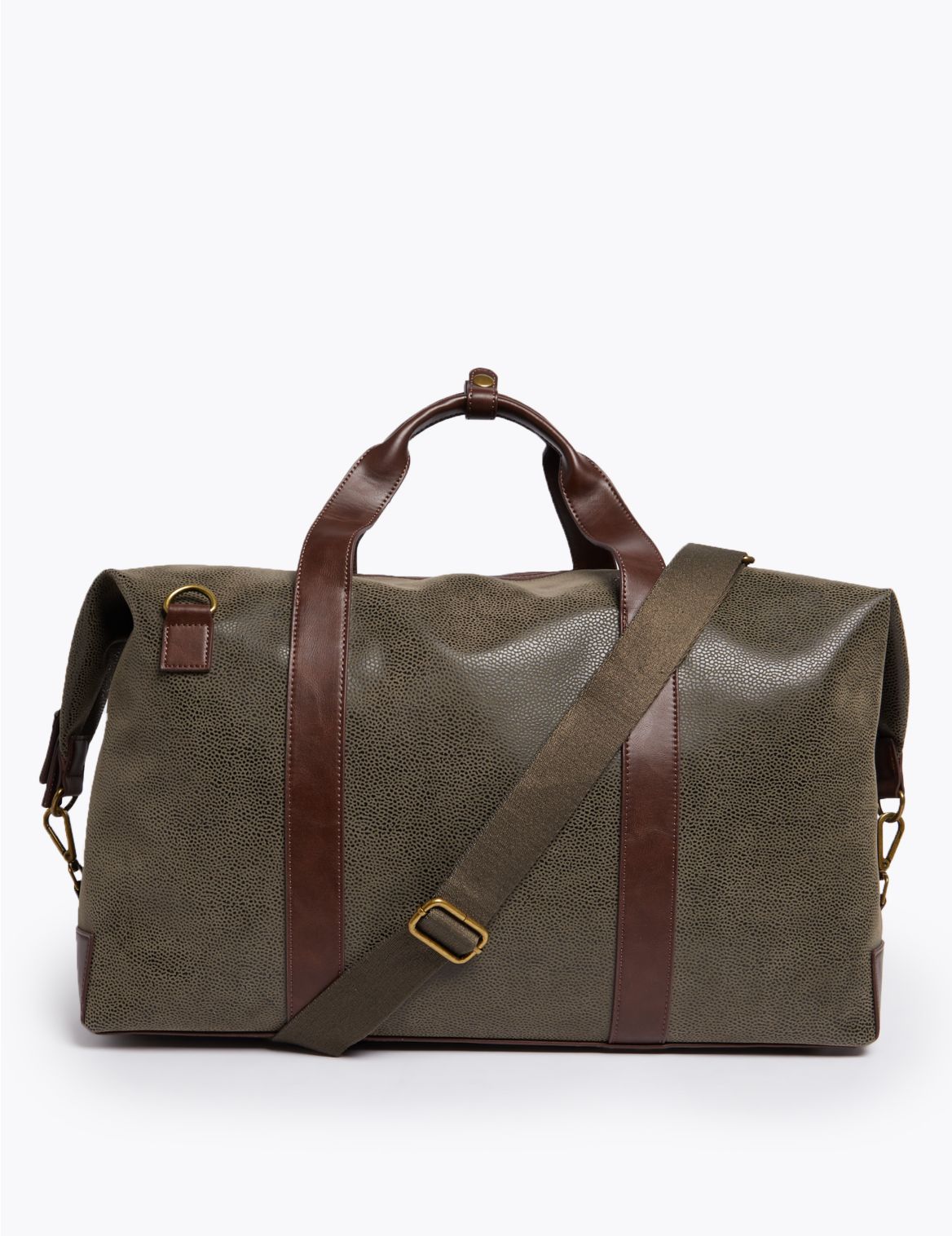 Textured Weekend Bag green