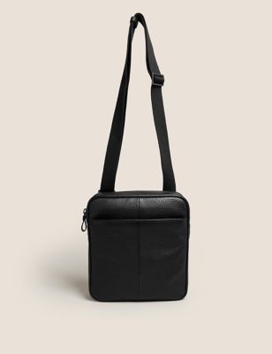M&S Mens Leather Cross Body Bag
