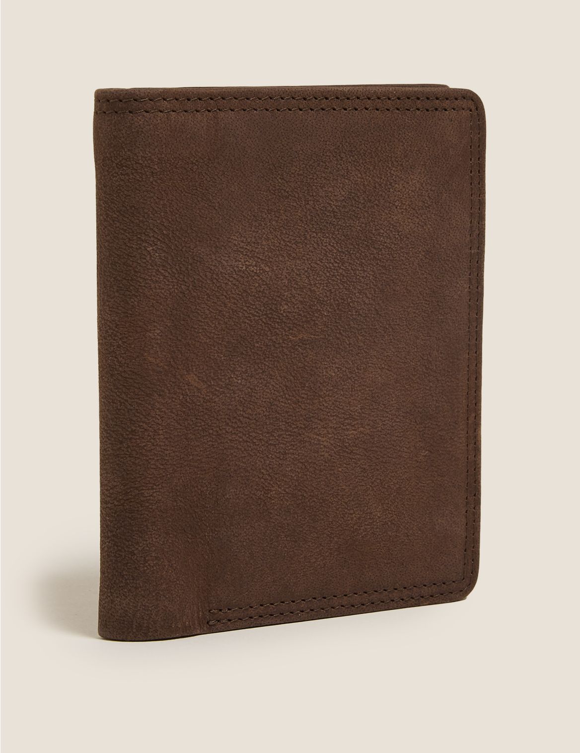 Leather Tri-fold Cardsafe&trade; Wallet brown