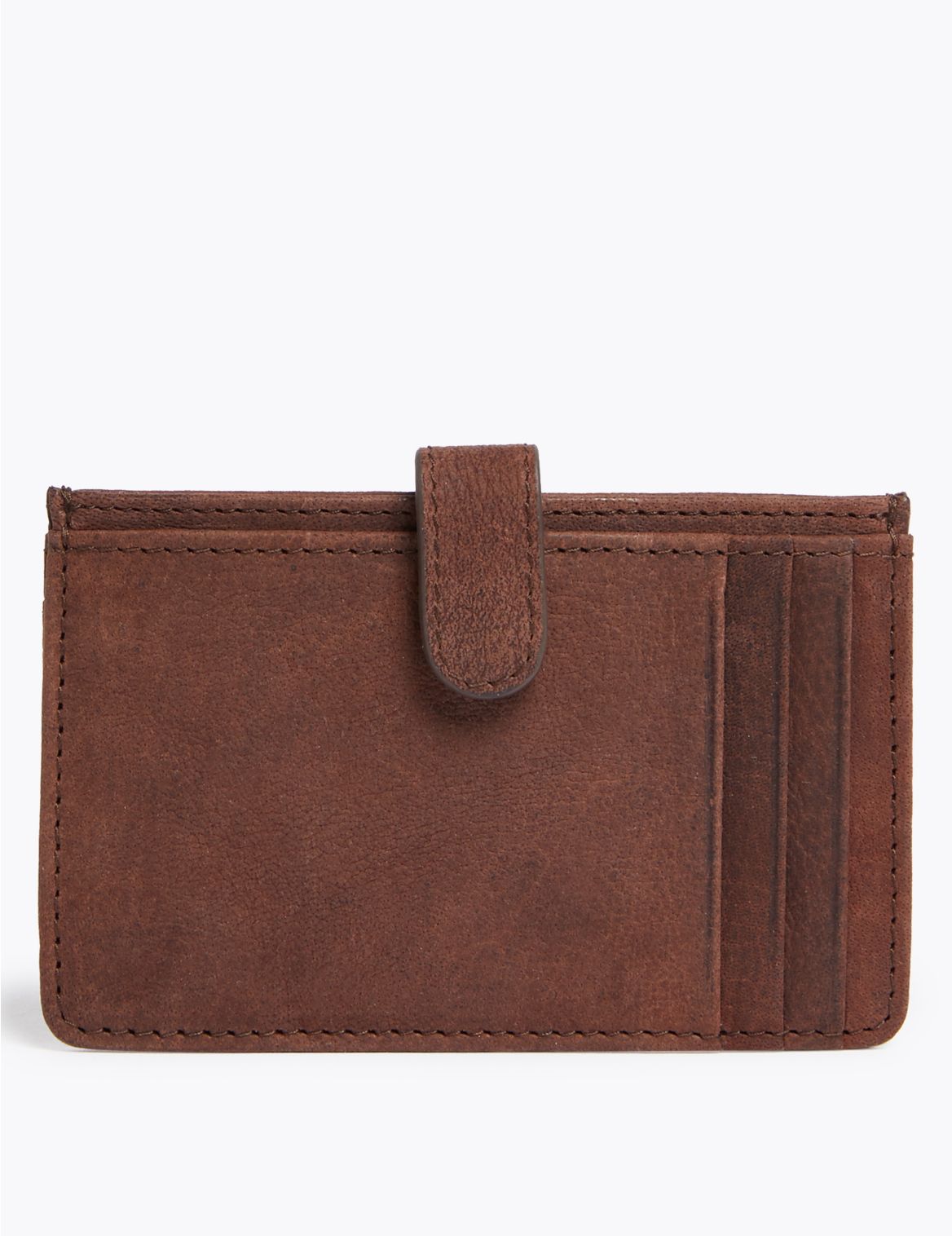 Leather Cardsafe&trade; Card Holder brown