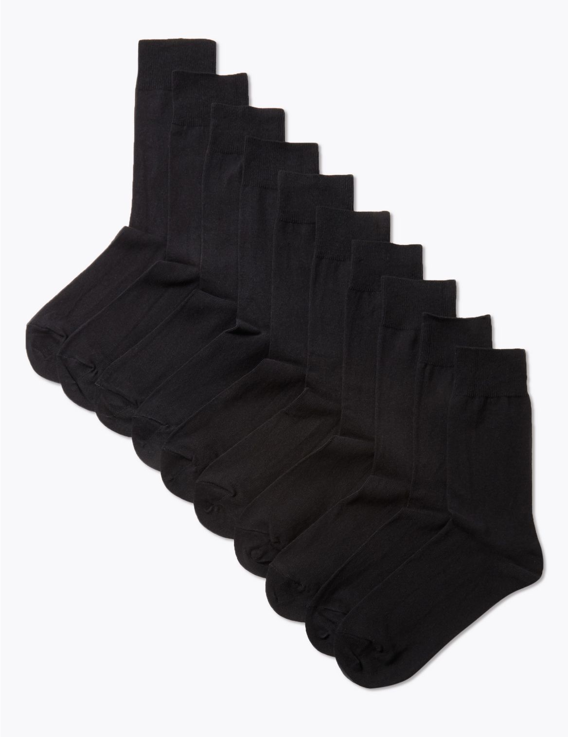 10 Pack Cool & Fresh&trade; Socks black