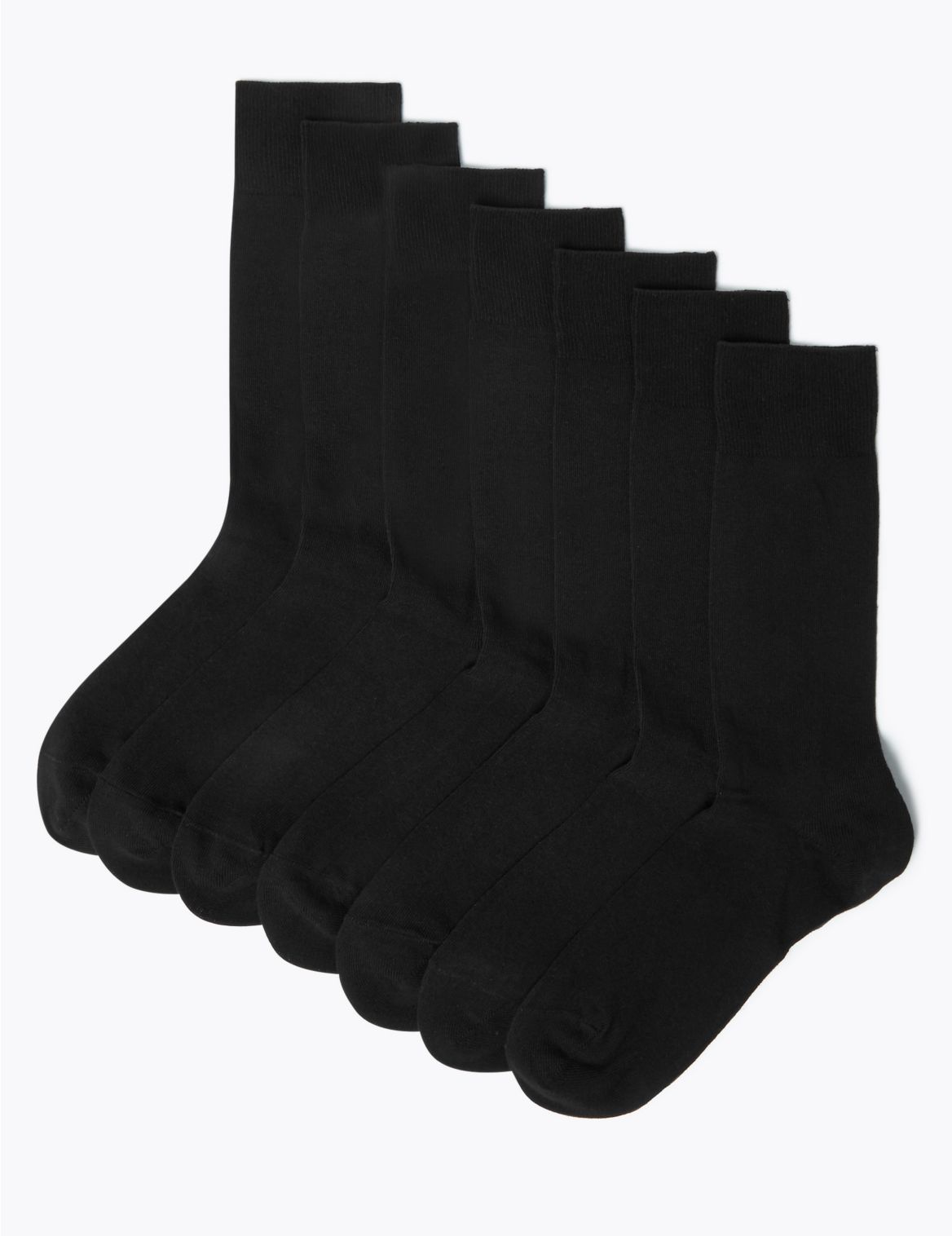 7 Pack Cool & Fresh&trade; Socks black
