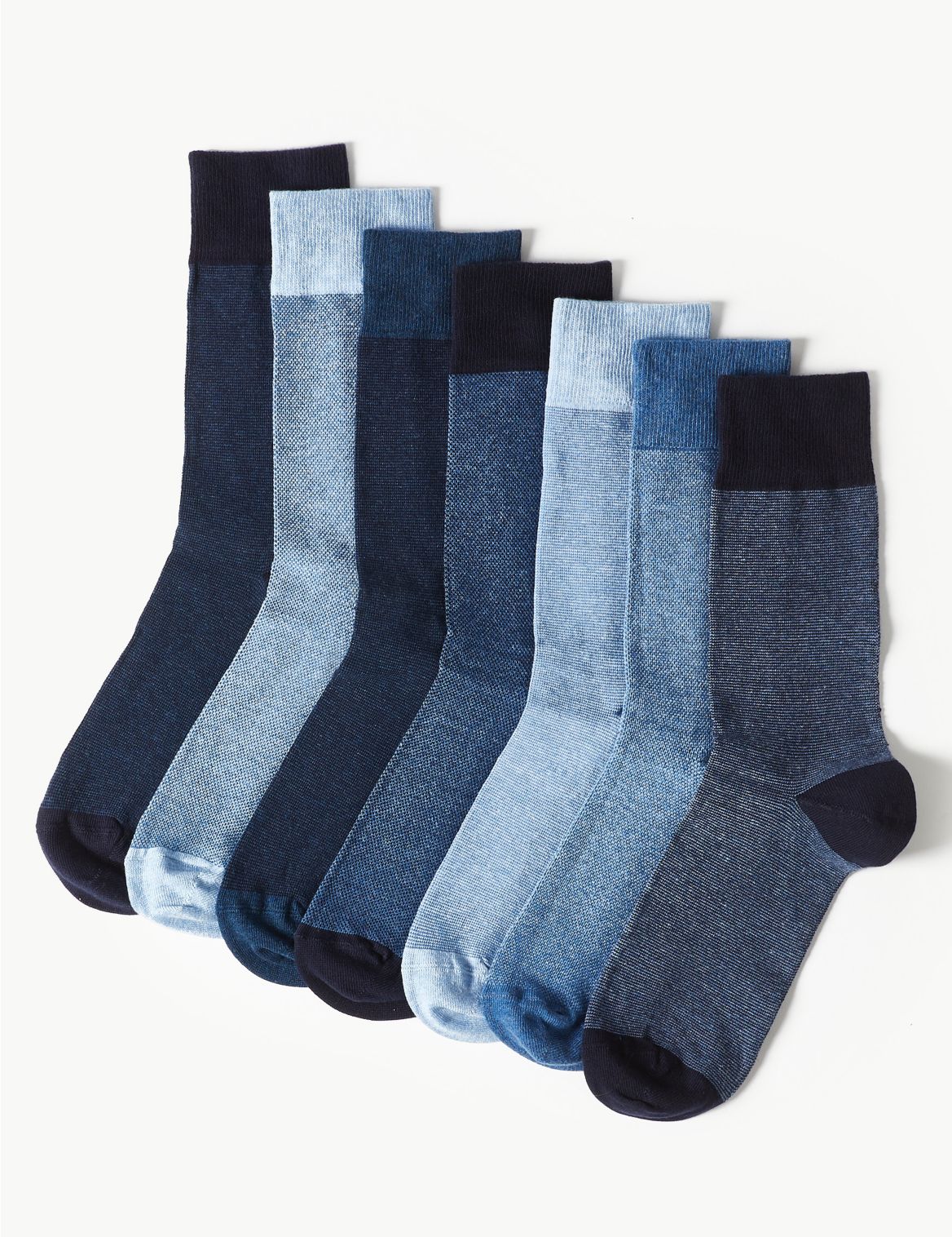 7 Pack Cool & Fresh&trade; Socks blue
