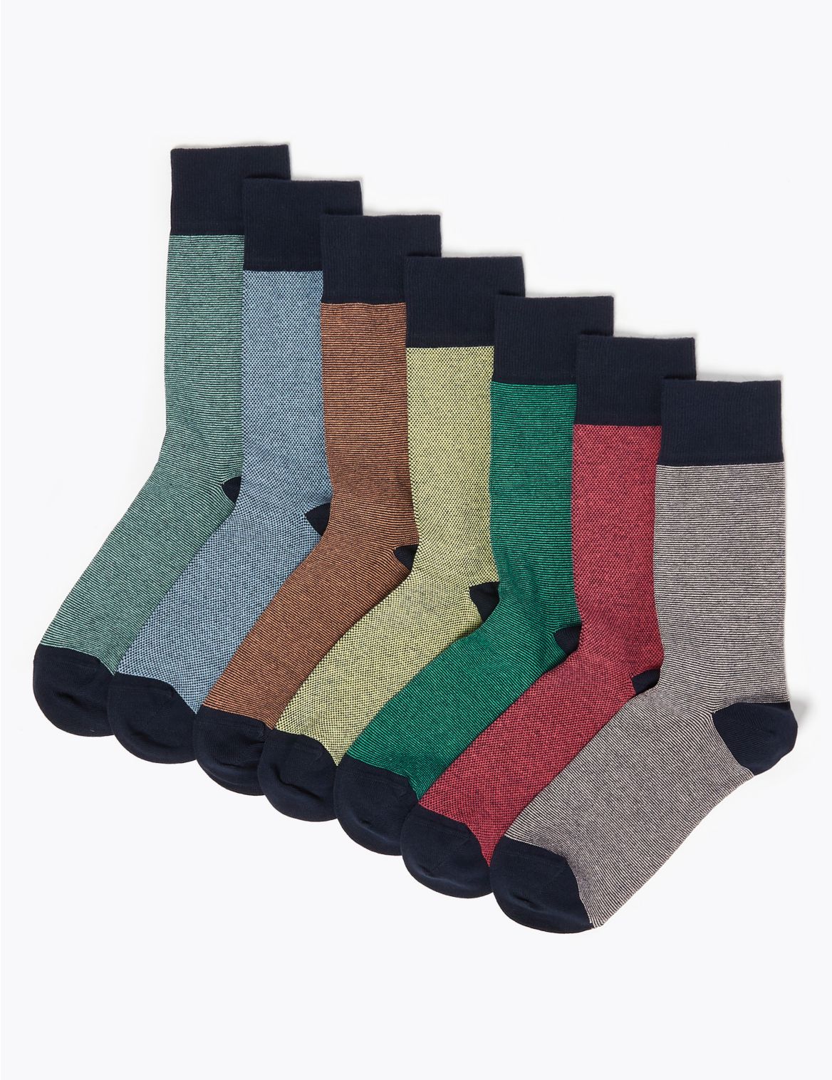 7 Pack Cool & Fresh&trade; Socks multi-coloured