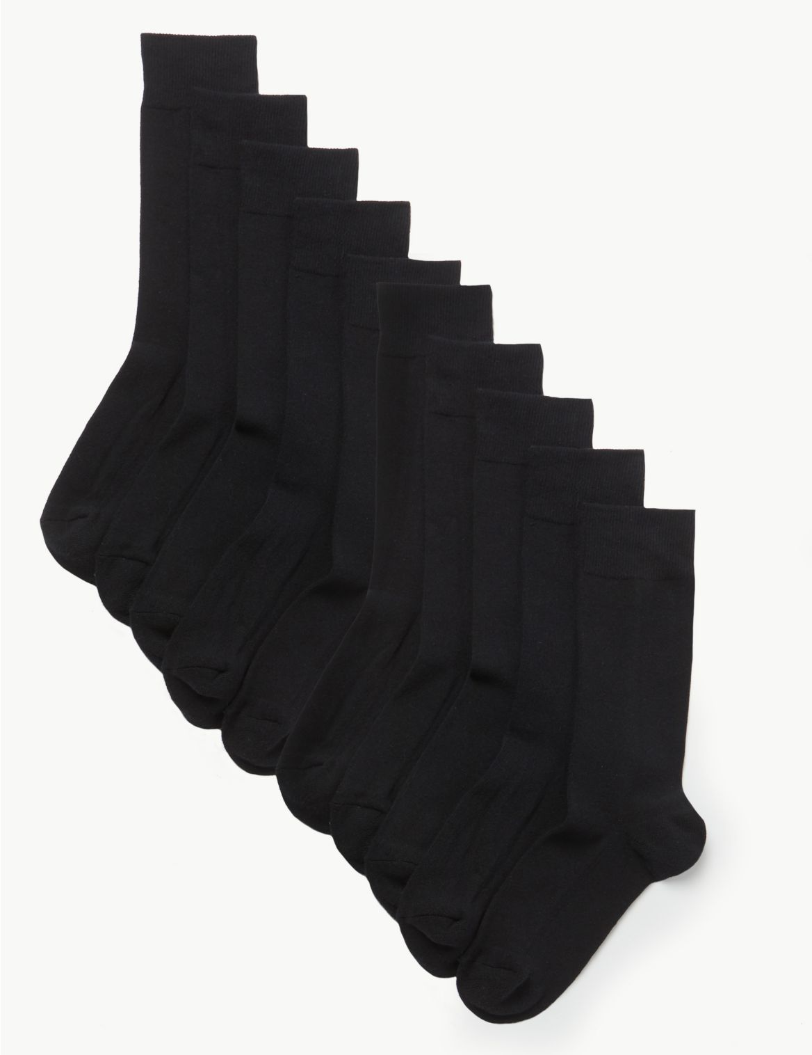 10 Pack Cool & Fresh&trade; Cushioned Socks black