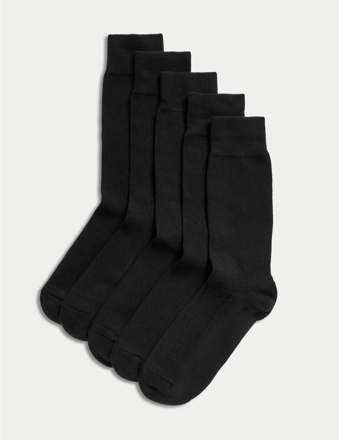 5 Pack Cool & Fresh&trade; Cushioned Socks black
