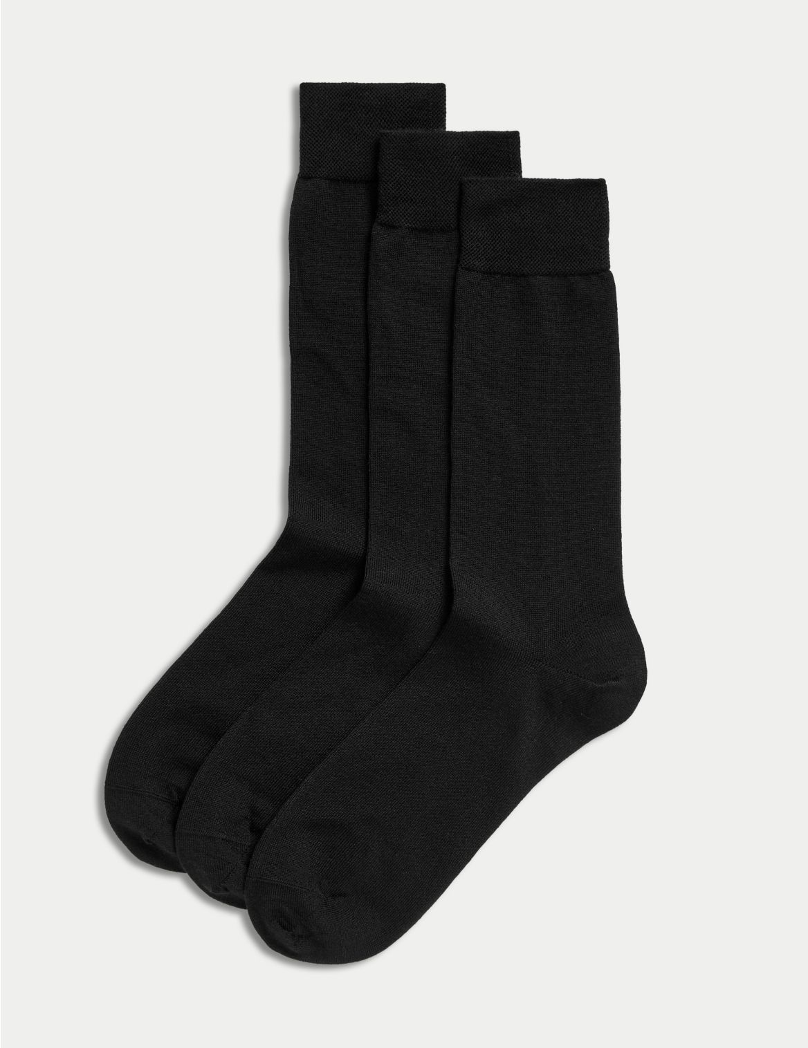 3 Pack Merino Wool Socks black