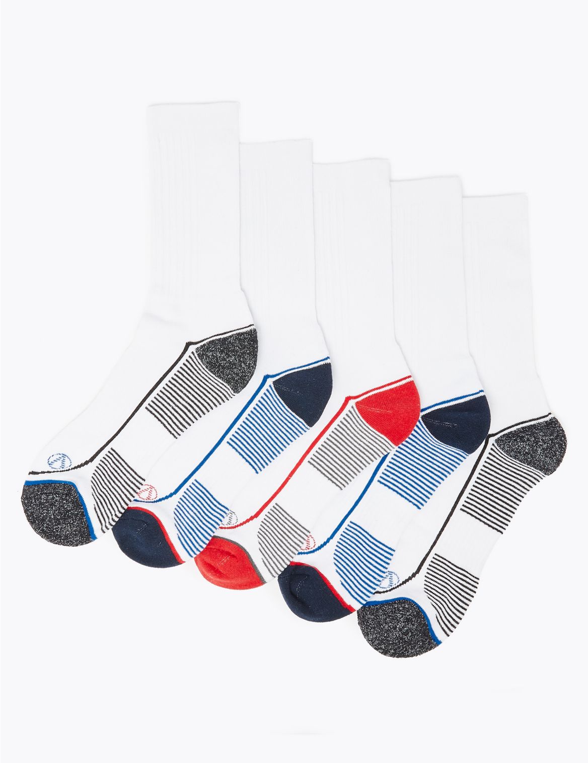 5 Pack Cool & Fresh&trade; Sport Socks white