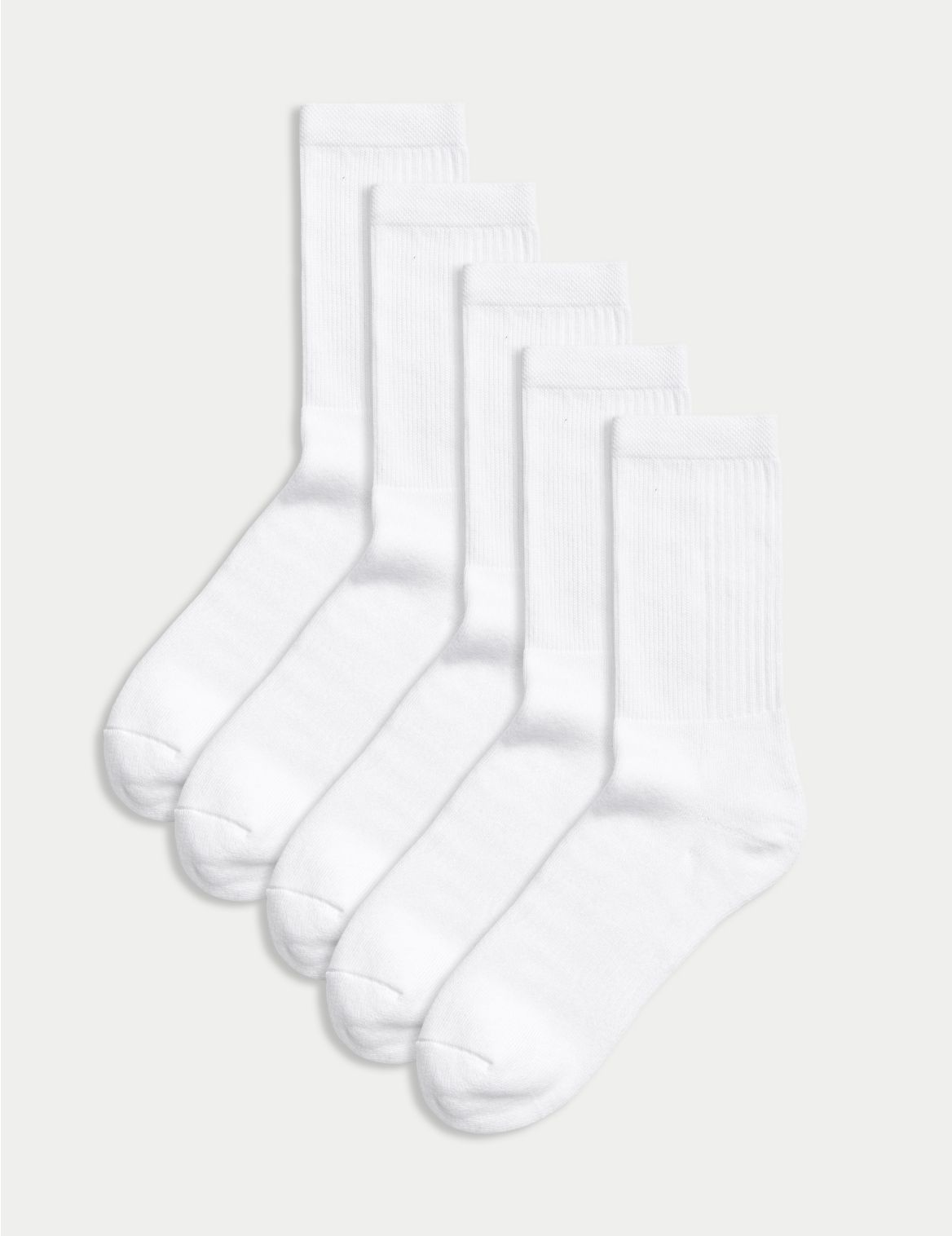 5 Pack Cool & Fresh&trade; Sports Socks white