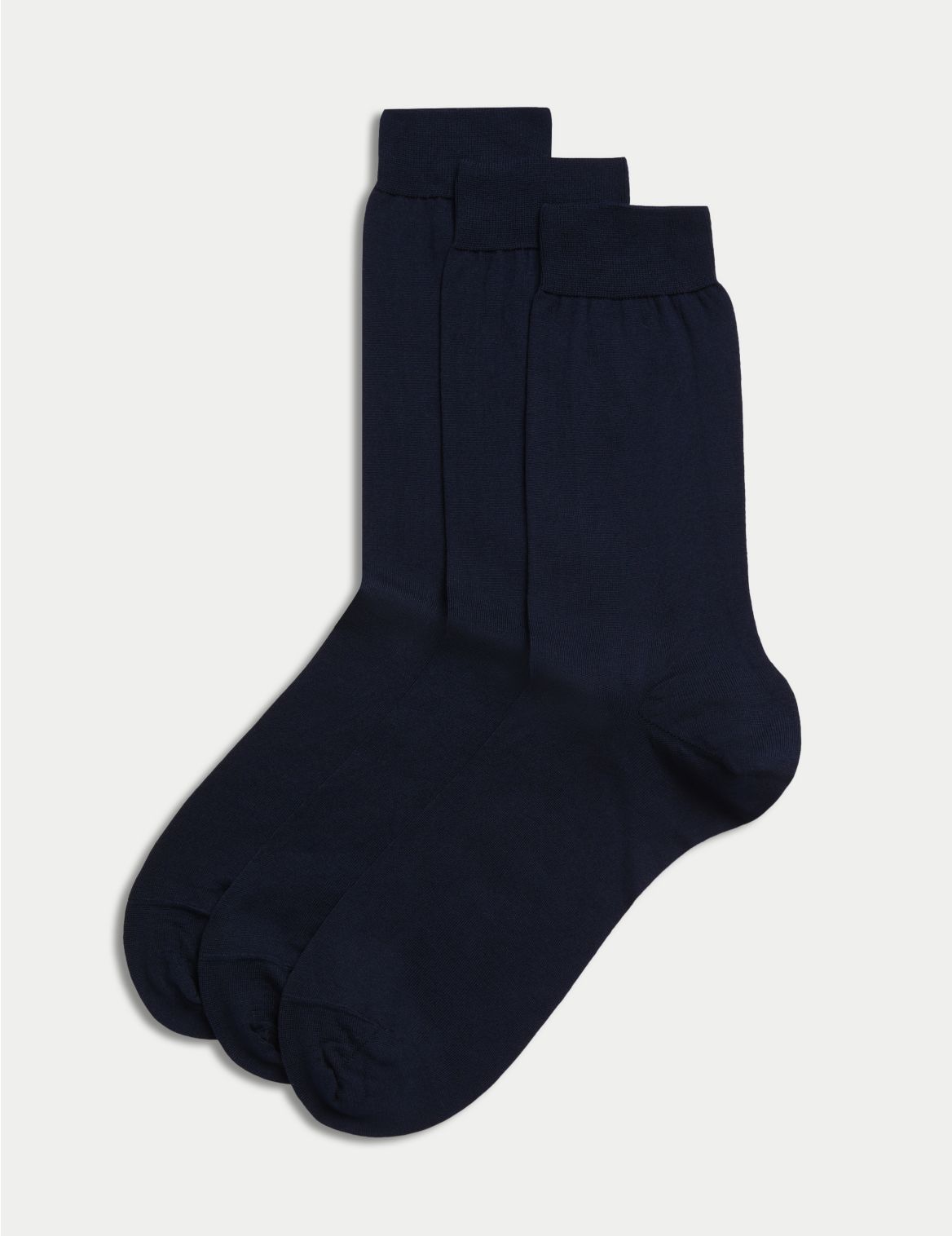 3 Pack Luxury Cotton Socks navy