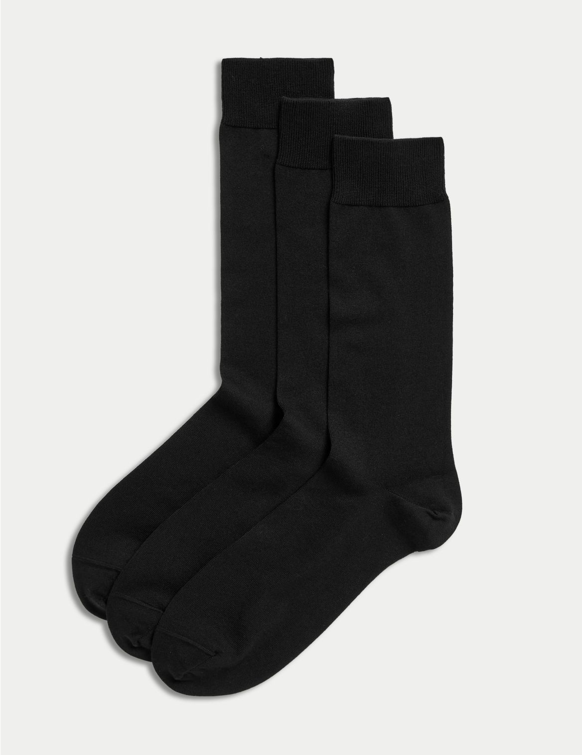 3 Pack Luxury Egyptian Cotton Socks black