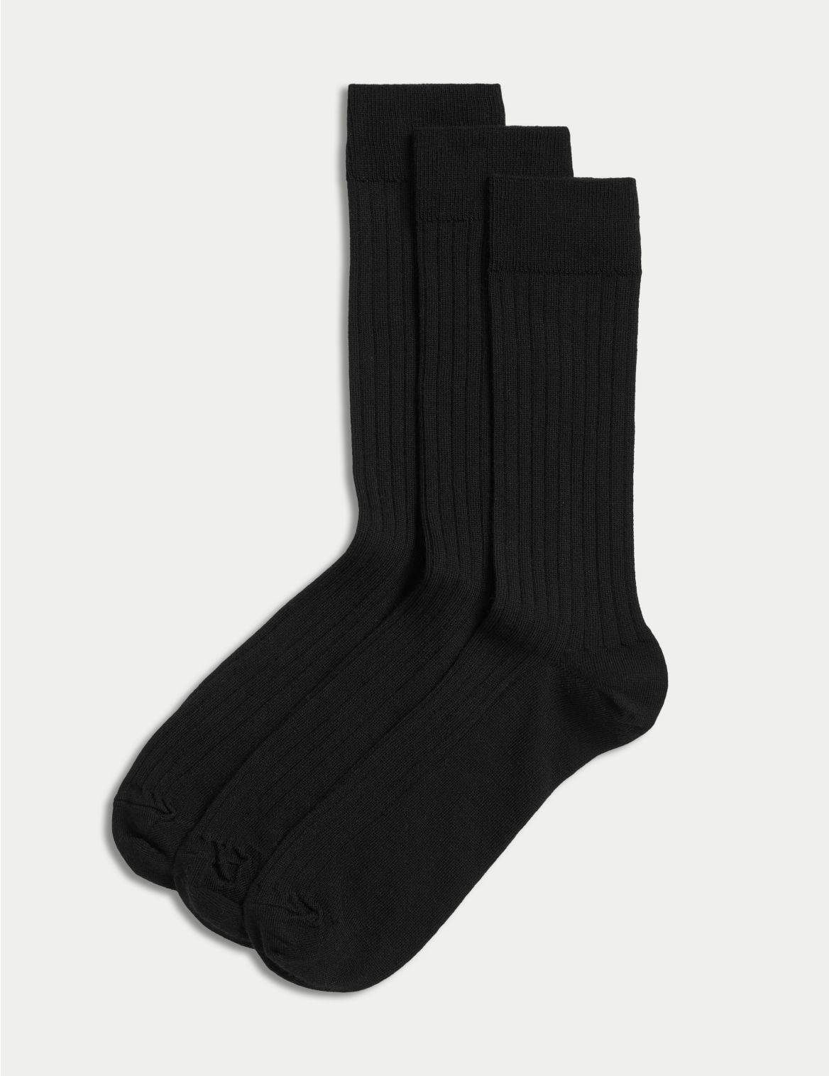 3 Pack Lambswool Smart Socks black