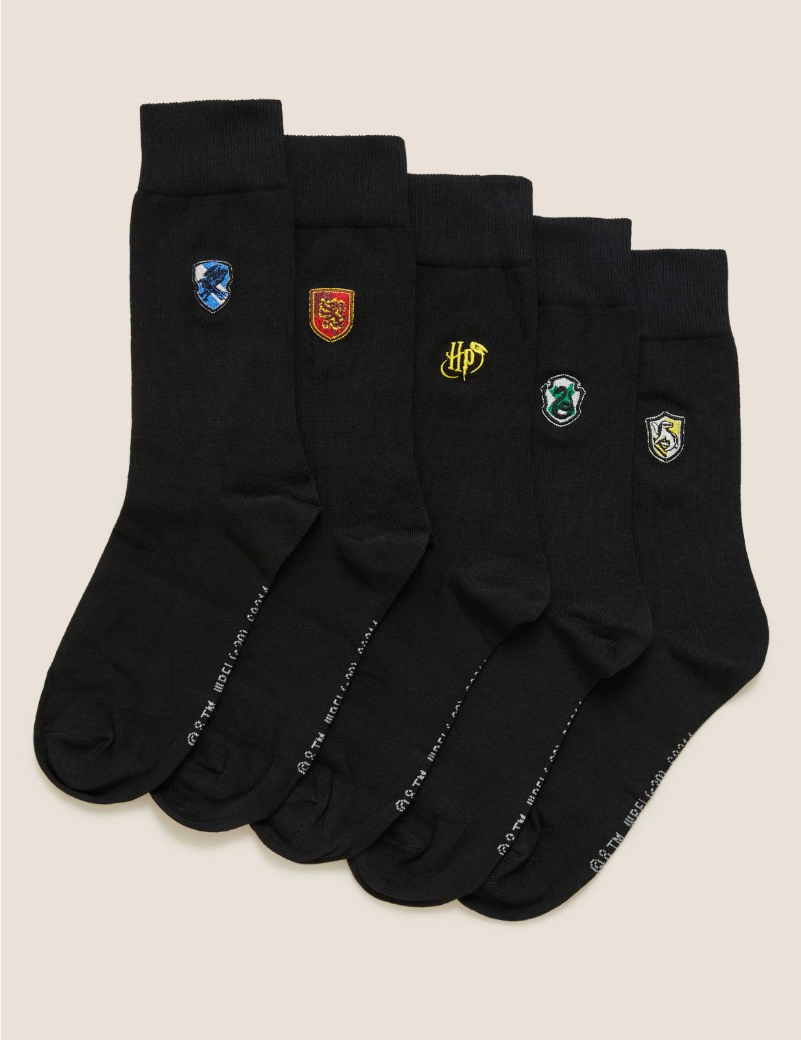 5 Pack Harry Potter&trade; Socks black
